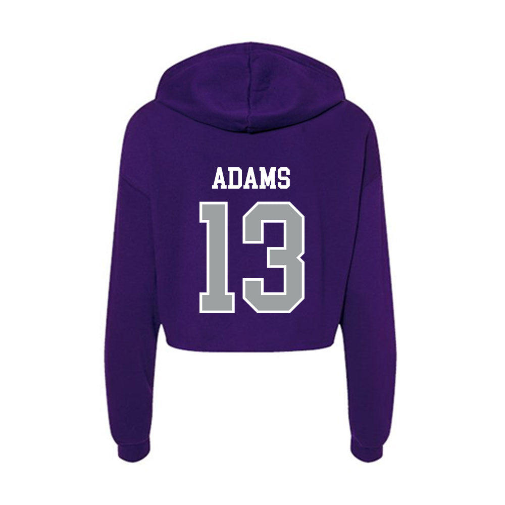 Tarleton State - NCAA Women's Basketball : Gia Adams - Women's Crop Fleece Hoodie-1