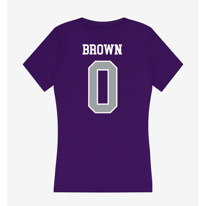 Tarleton State - NCAA Football : Kaleb Brown - Women's V-Neck T-Shirt-1