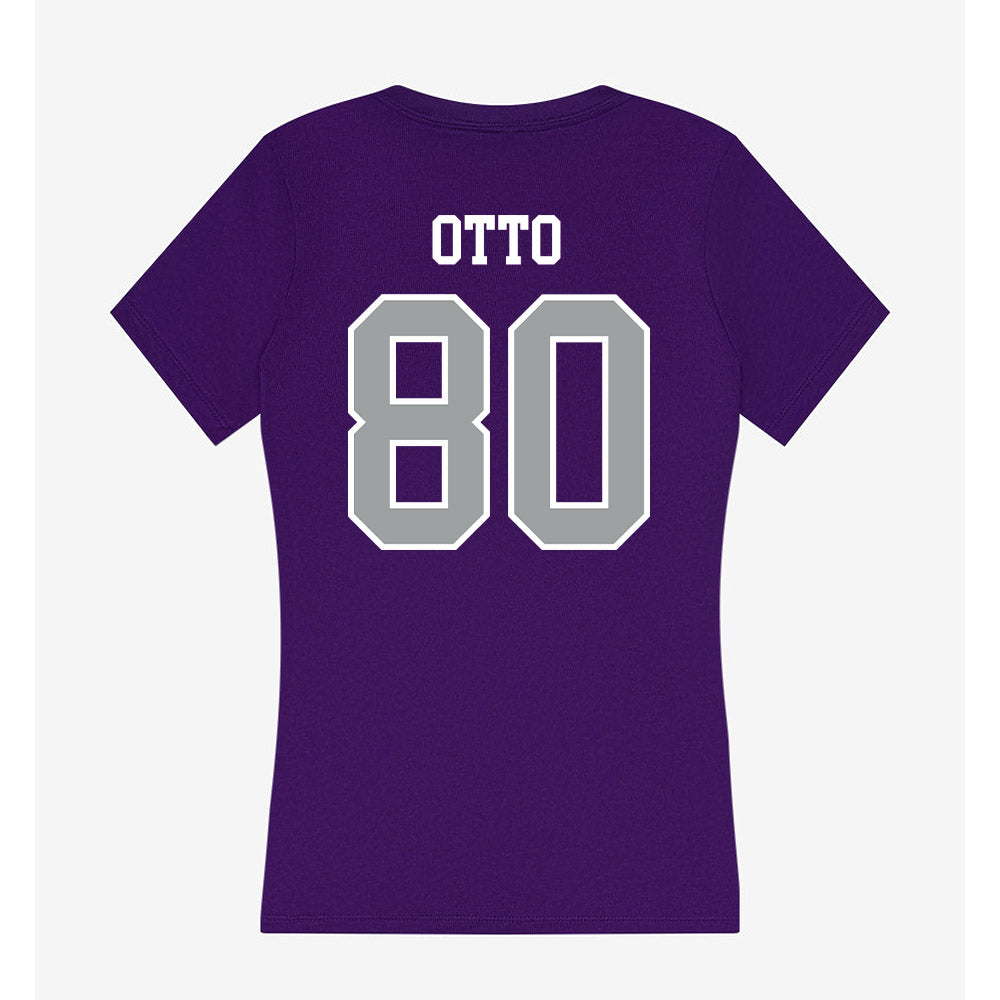Tarleton State - NCAA Football : Dawson Otto - Women's V-Neck T-Shirt-1