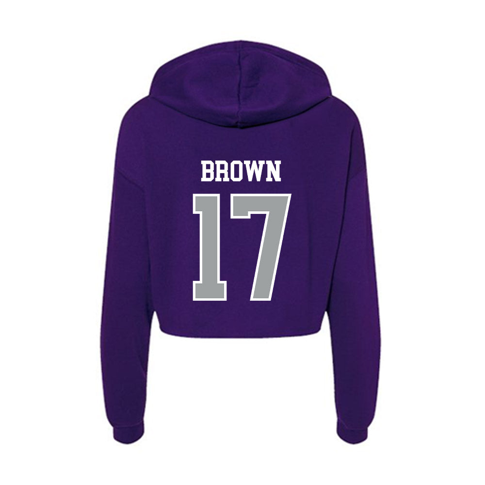 Tarleton State - NCAA Football : Kaleb Brown - Women's Crop Fleece Hoodie-1
