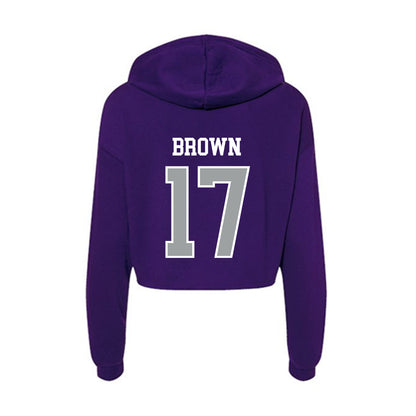 Tarleton State - NCAA Football : Kaleb Brown - Women's Crop Fleece Hoodie-1