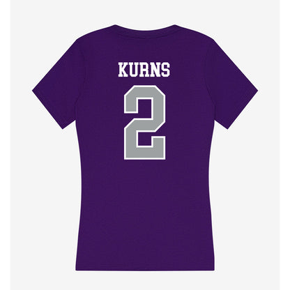Tarleton State - NCAA Football : Kasyus Kurns - Women's V-Neck T-Shirt-1