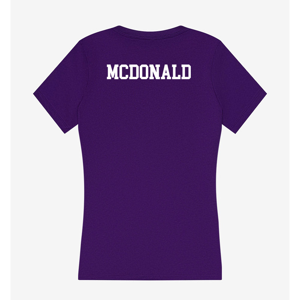 Tarleton State - NCAA Cheerleading : Mia McDonald - Women's V-Neck T-Shirt-1