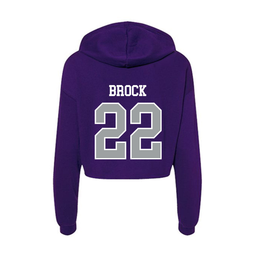 Tarleton State - NCAA Football : Miequle Brock - Women's Crop Fleece Hoodie-1