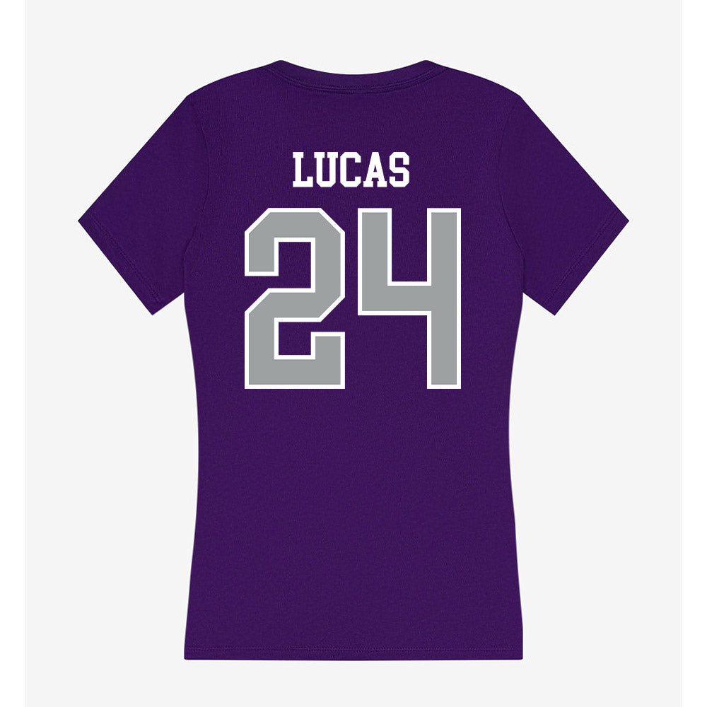 Tarleton State - NCAA Baseball : Aden Lucas - Women's V-Neck T-Shirt-1