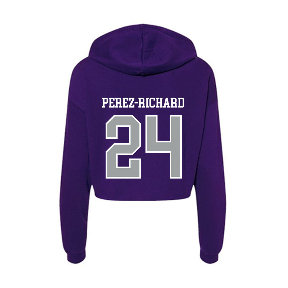 Tarleton State - NCAA Women's Basketball : Jaylynn Perez-Richard - Women's Crop Fleece Hoodie-1