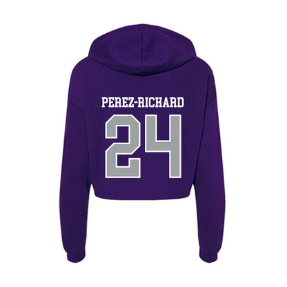 Tarleton State - NCAA Women's Basketball : Jaylynn Perez-Richard - Women's Crop Fleece Hoodie-1
