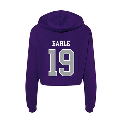 Tarleton State - NCAA Women's Volleyball : Alexa Earle - Women's Crop Fleece Hoodie-1