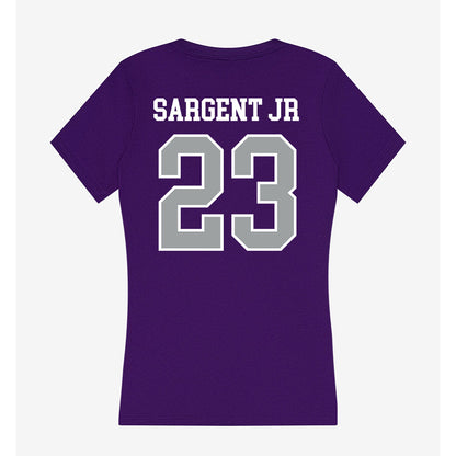 Tarleton State - NCAA Football : Adrian Sargent Jr - Women's V-Neck T-Shirt-1