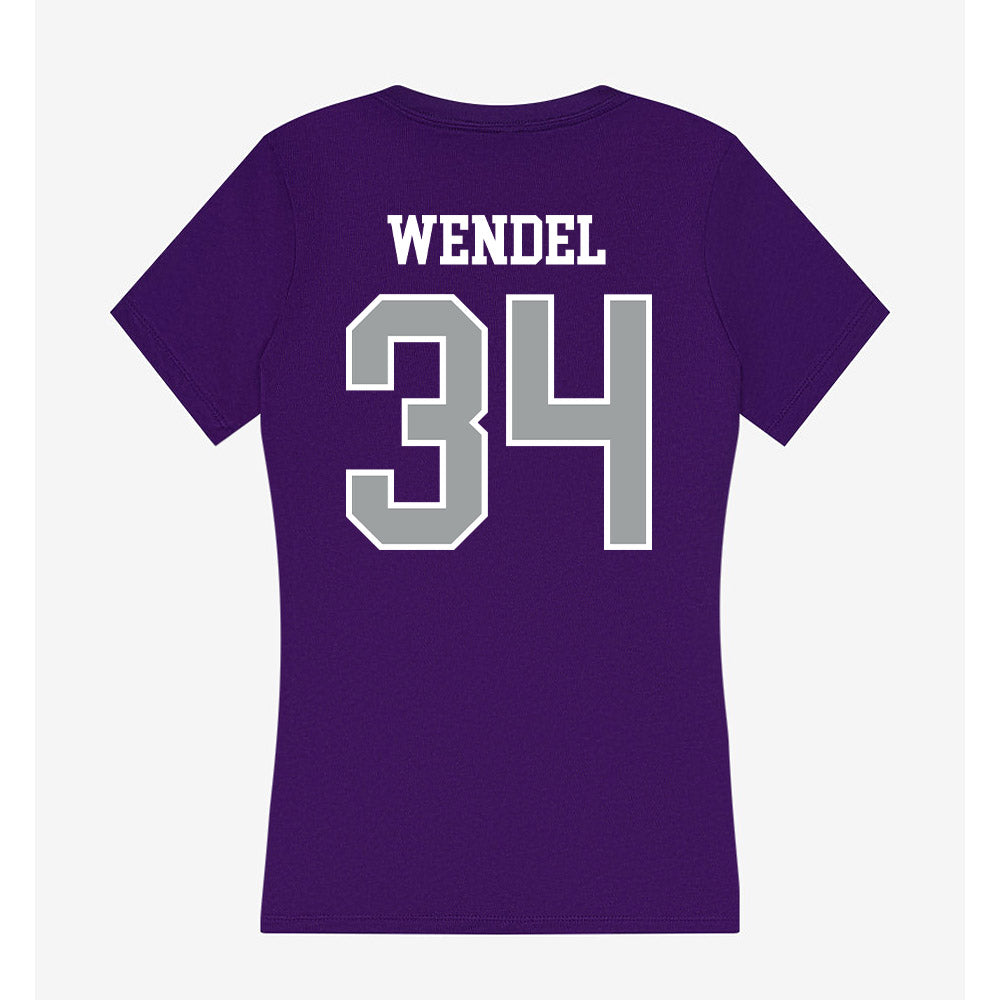 Tarleton State - NCAA Baseball : Ethan Wendel - Women's V-Neck T-Shirt-1