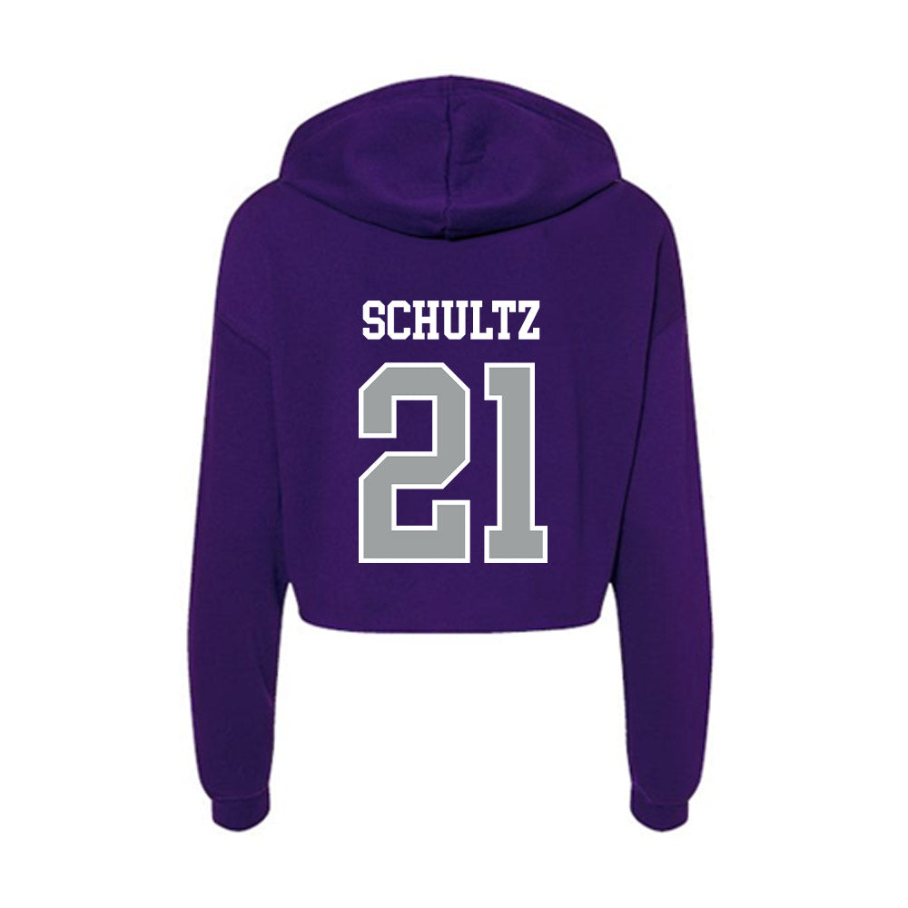 Tarleton State - NCAA Softball : Casey Schultz - Women's Crop Fleece Hoodie-1