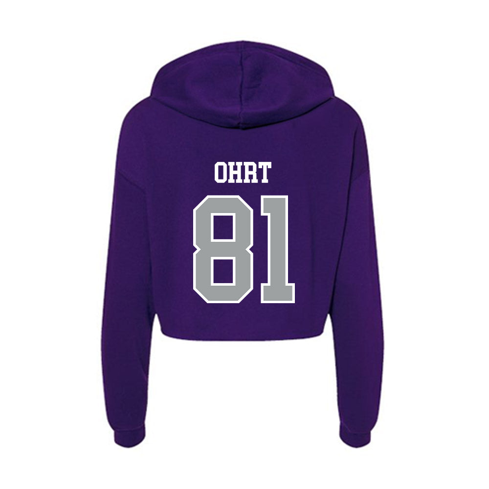 Tarleton State - NCAA Football : Fischer Ohrt - Women's Crop Fleece Hoodie-1