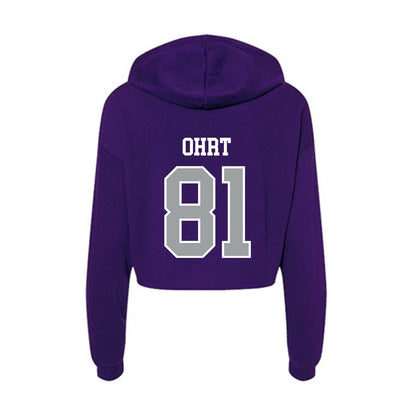 Tarleton State - NCAA Football : Fischer Ohrt - Women's Crop Fleece Hoodie-1