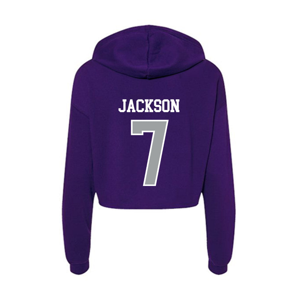 Tarleton State - NCAA Football : Jaylen Jackson - Women's Crop Fleece Hoodie-1