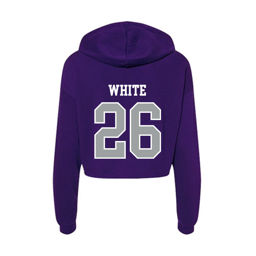 Tarleton State - NCAA Women's Soccer : Sydney White - Women's Crop Fleece Hoodie-1
