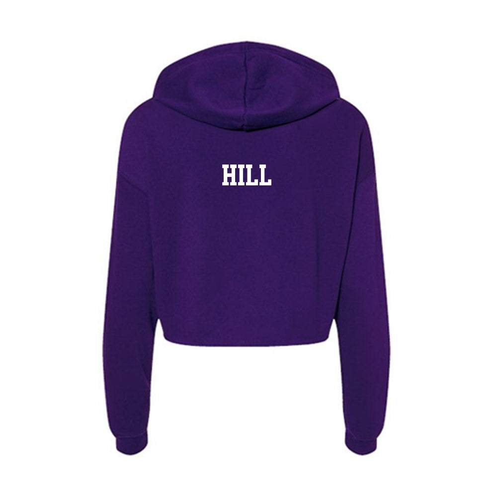 Tarleton State - NCAA Men's Track & Field : Mason Hill - Women's Crop Fleece Hoodie-1