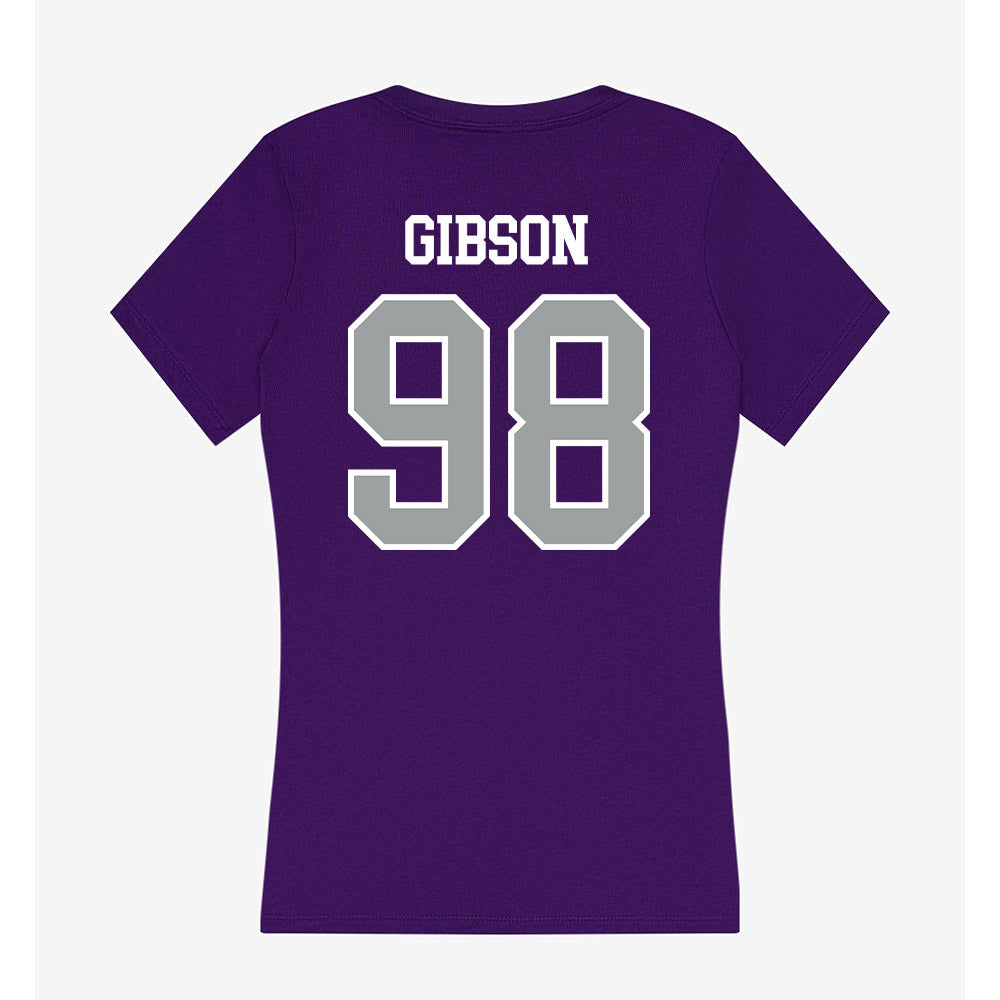 Tarleton State - NCAA Football : Maasai Gibson - Women's V-Neck T-Shirt-1
