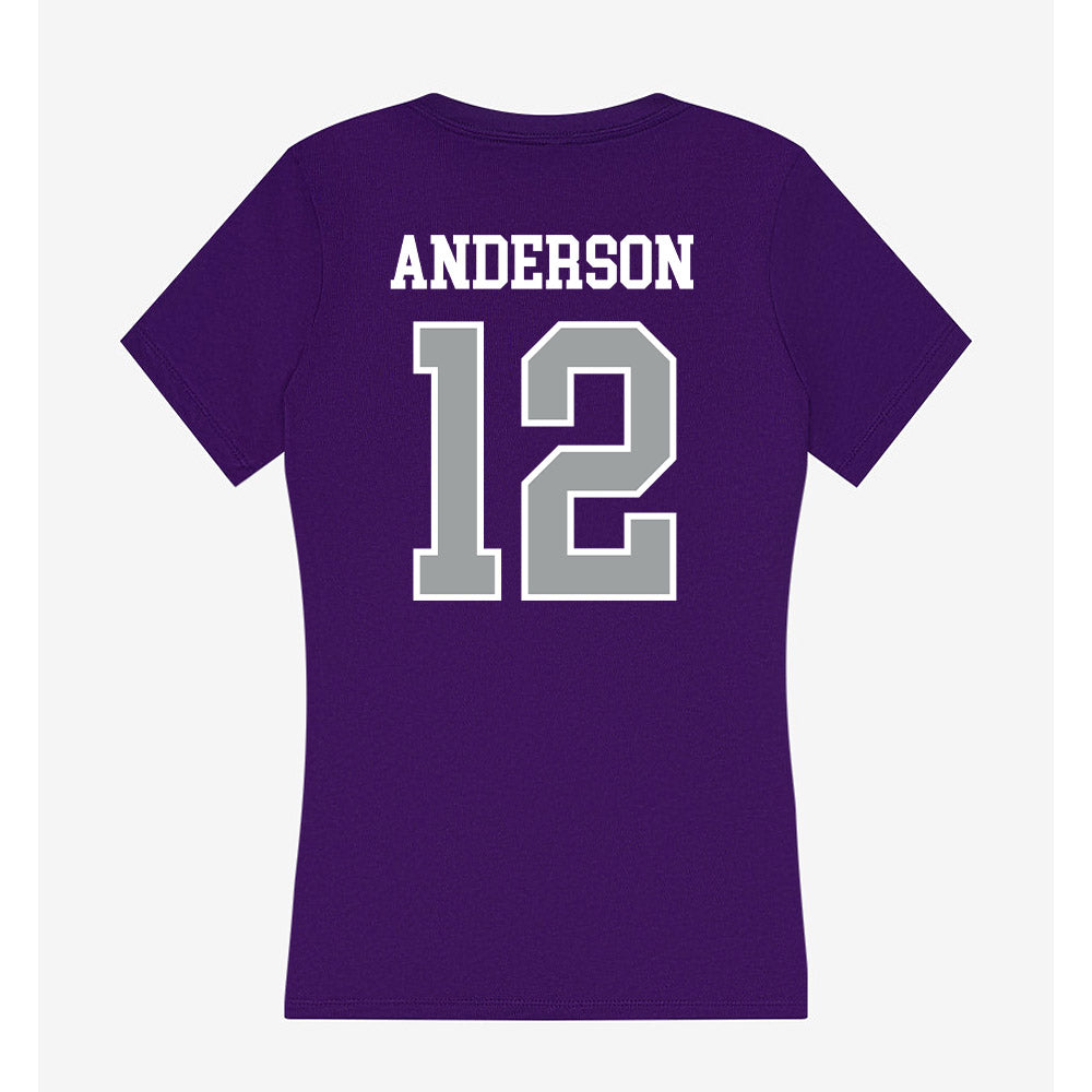 Tarleton State - NCAA Football : Kaden Anderson - Women's V-Neck T-Shirt-1