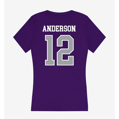 Tarleton State - NCAA Football : Kaden Anderson - Women's V-Neck T-Shirt-1