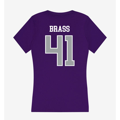 Tarleton State - NCAA Football : Reid Brass - Women's V-Neck T-Shirt-1