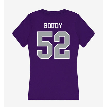 Tarleton State - NCAA Football : Nate Boudy - Women's V-Neck T-Shirt-1
