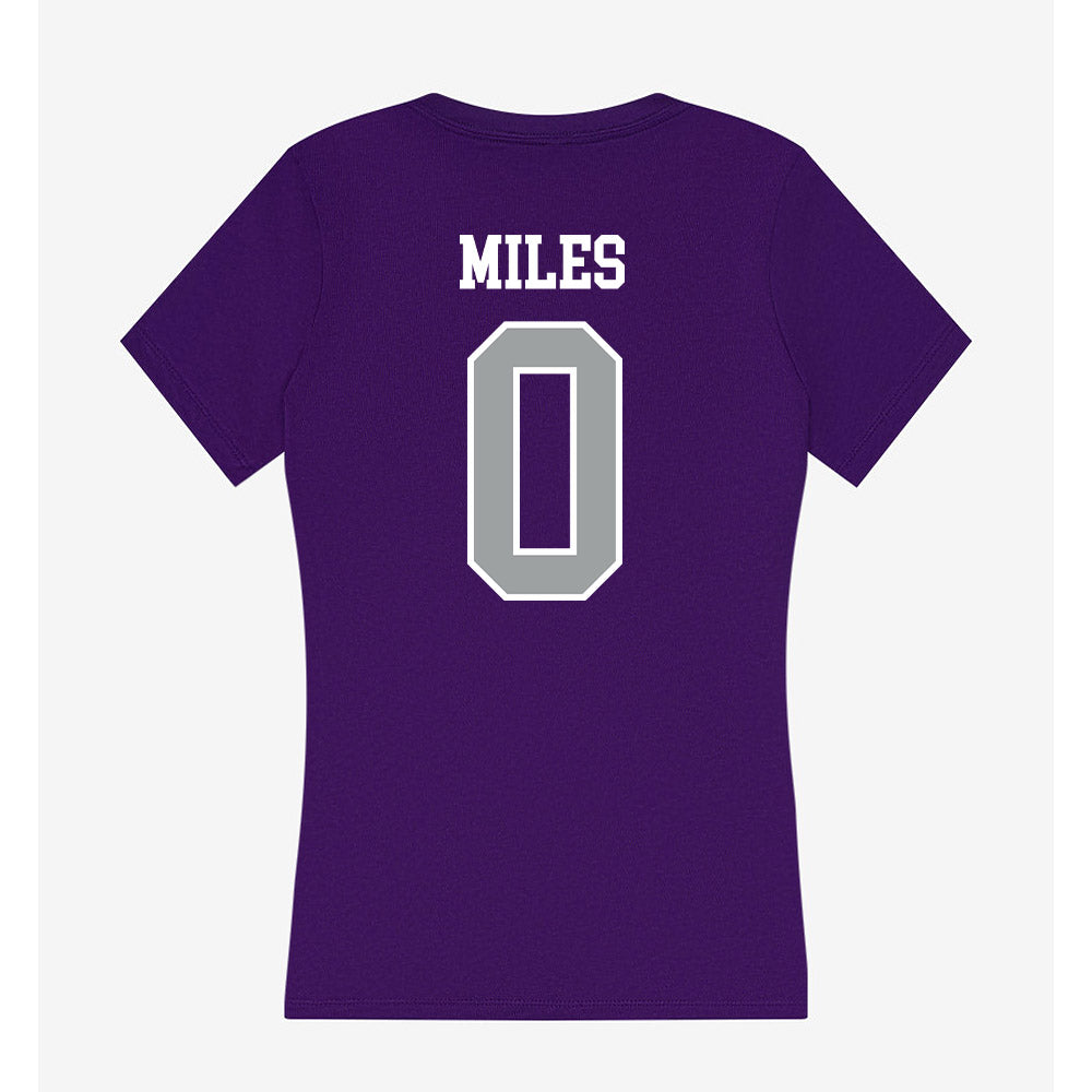 Tarleton State - NCAA Men's Basketball : Izzy Miles - Women's V-Neck T-Shirt-1