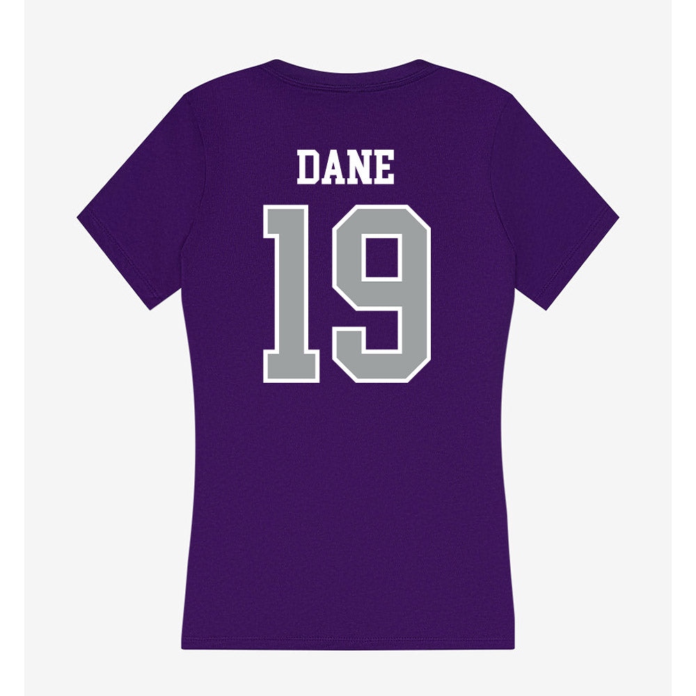 Tarleton State - NCAA Beach Volleyball : Bliss Dane - Women's V-Neck T-Shirt-1