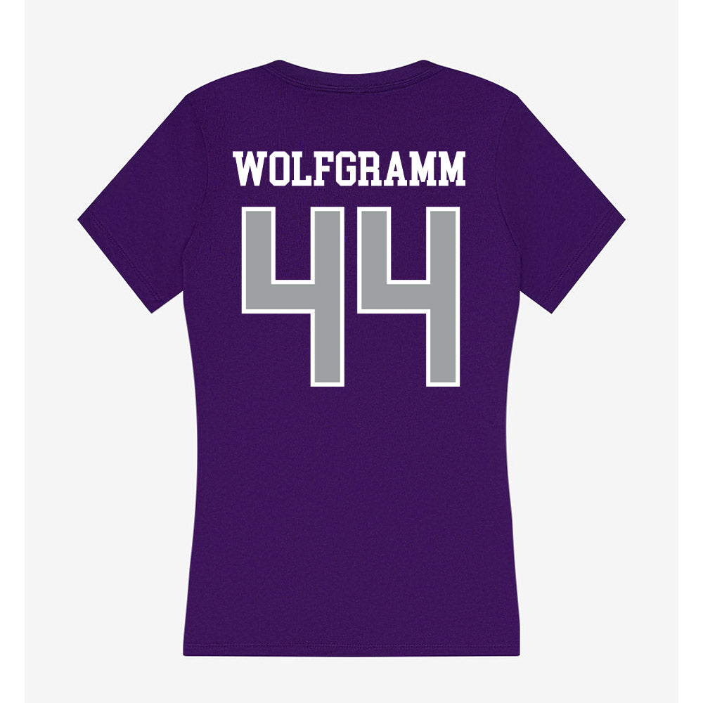 Tarleton State - NCAA Football : Vililami Wolfgramm - Women's V-Neck T-Shirt-1