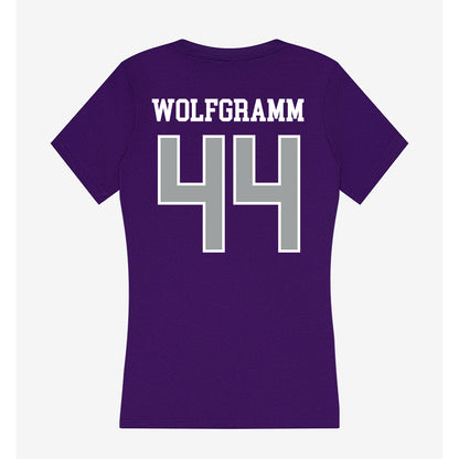 Tarleton State - NCAA Football : Vililami Wolfgramm - Women's V-Neck T-Shirt-1