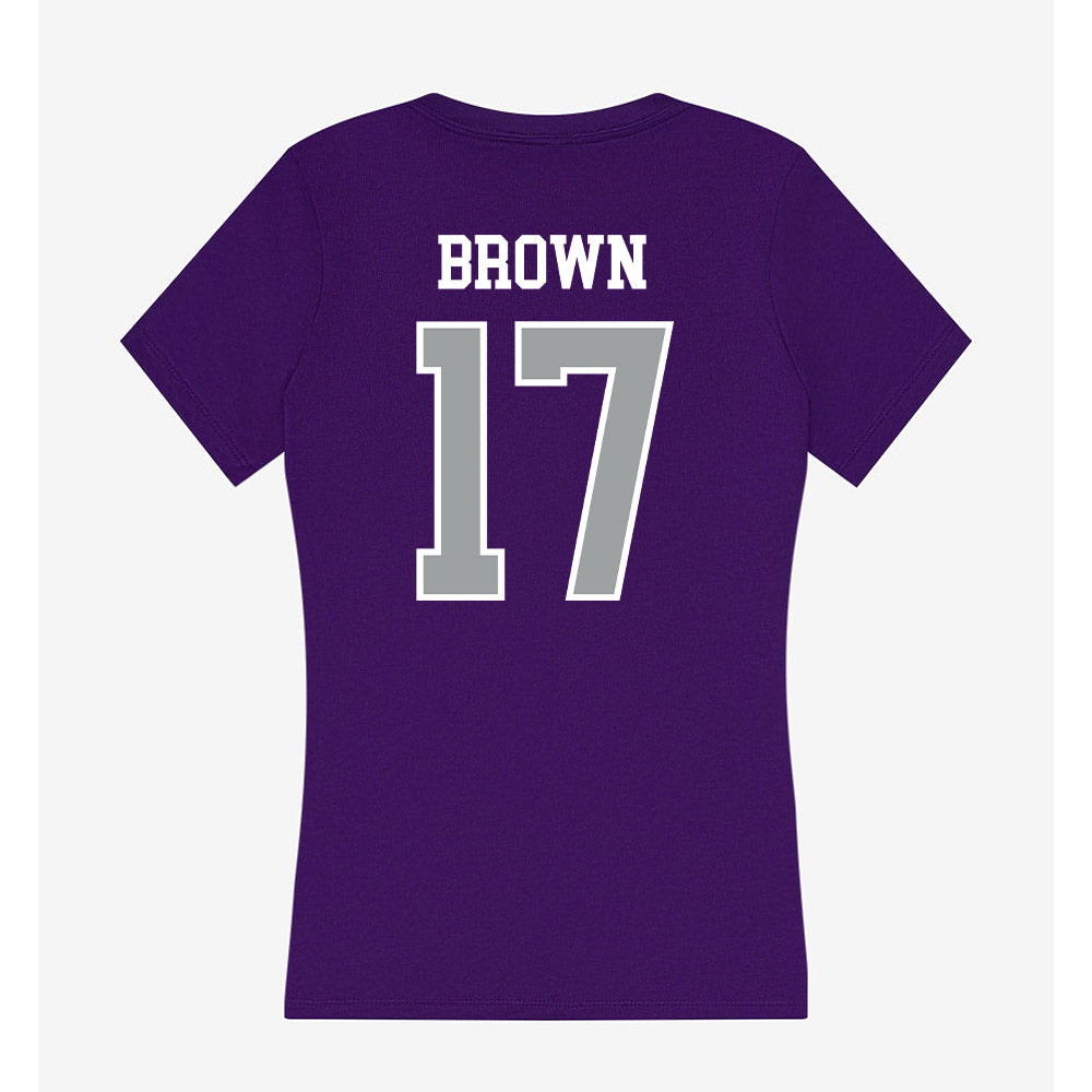 Tarleton State - NCAA Football : Kaleb Brown - Women's V-Neck T-Shirt-1