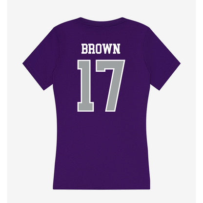 Tarleton State - NCAA Football : Kaleb Brown - Women's V-Neck T-Shirt-1