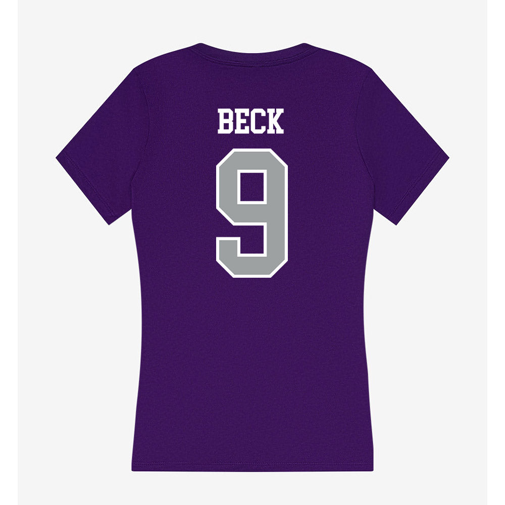 Tarleton State - NCAA Softball : Sadie Beck - Women's V-Neck T-Shirt-1