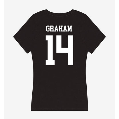 UNC Wilmington - NCAA Women's Volleyball : Courtney Graham - Women's V-Neck T-Shirt-1