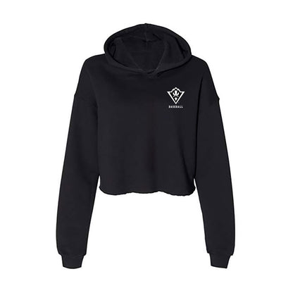 UNC Wilmington - NCAA Baseball : Baker Cox - Women's Crop Fleece Hoodie-0