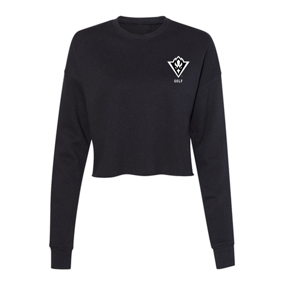 UNC Wilmington - NCAA Women's Golf : Valencia Chang - Women's Cropped Crew Fleece-0
