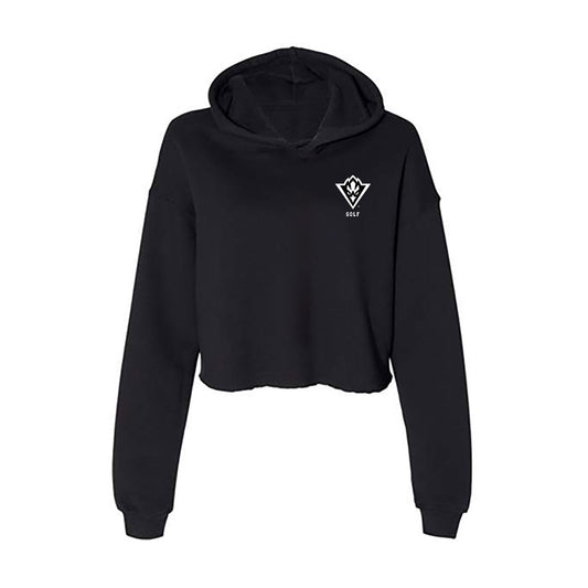 UNC Wilmington - NCAA Men's Golf : Gray Mitchum - Women's Crop Fleece Hoodie-0