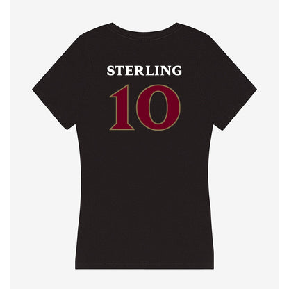 Elon - NCAA Baseball : Nate Sterling - Women's V-Neck T-Shirt-1