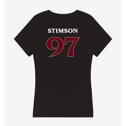 Elon - NCAA Football : Carter Stimson - Women's V-Neck T-Shirt-1
