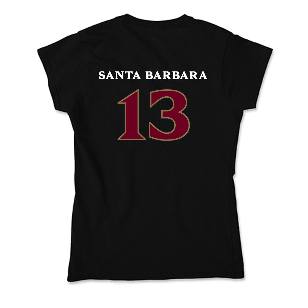 Elon - NCAA Women's Lacrosse : Mj Santa Barbara - Soft Style Women’s T-Shirt-1