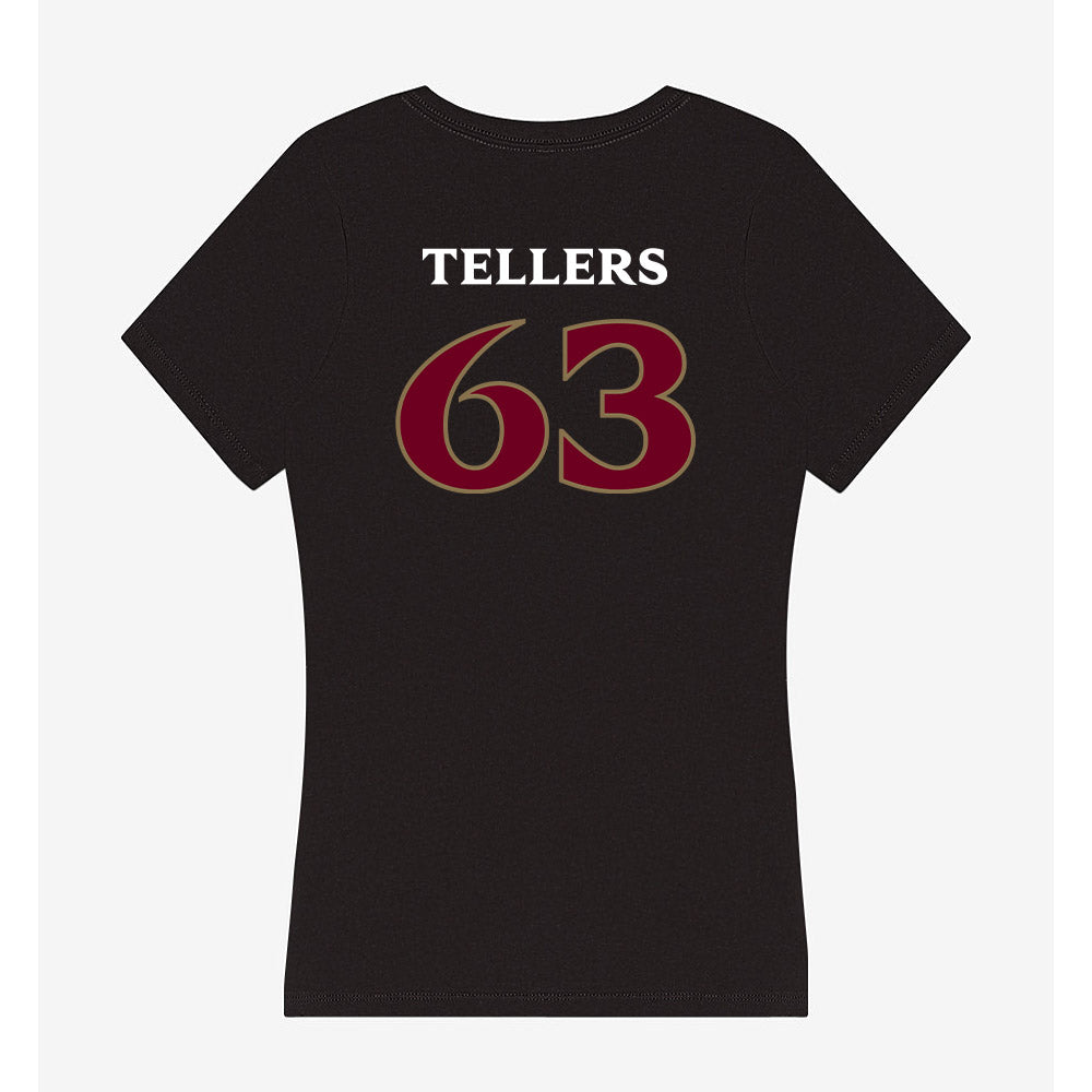 Elon - NCAA Football : Will Tellers - Women's V-Neck T-Shirt-1