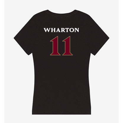 Elon - NCAA Men's Soccer : Alex Wharton - Women's V-Neck T-Shirt-1