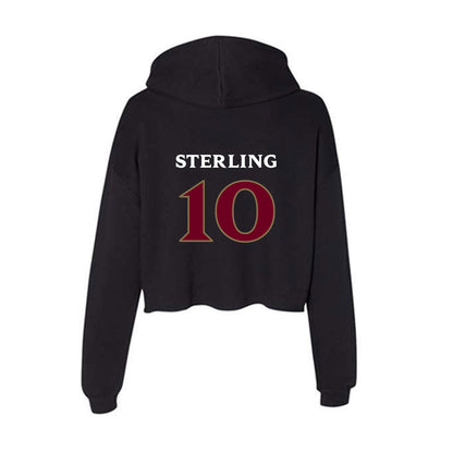 Elon - NCAA Baseball : Nate Sterling - Women's Crop Fleece Hoodie-1