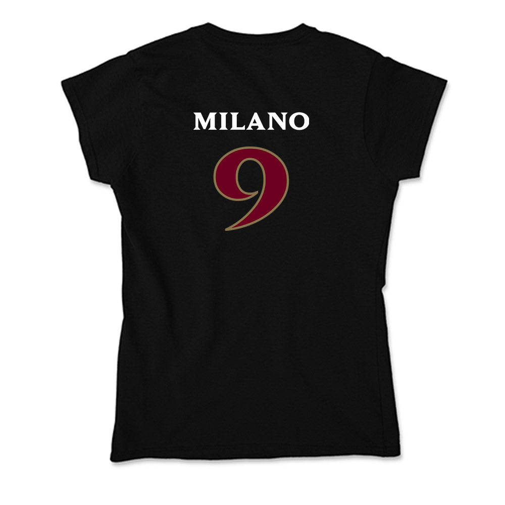Elon - NCAA Women's Soccer : Gia Milano - Soft Style Women’s T-Shirt-1