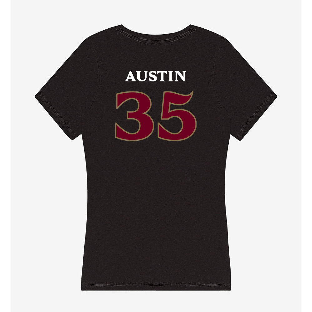 Elon - NCAA Women's Lacrosse : Lillian Austin - Women's V-Neck T-Shirt-1