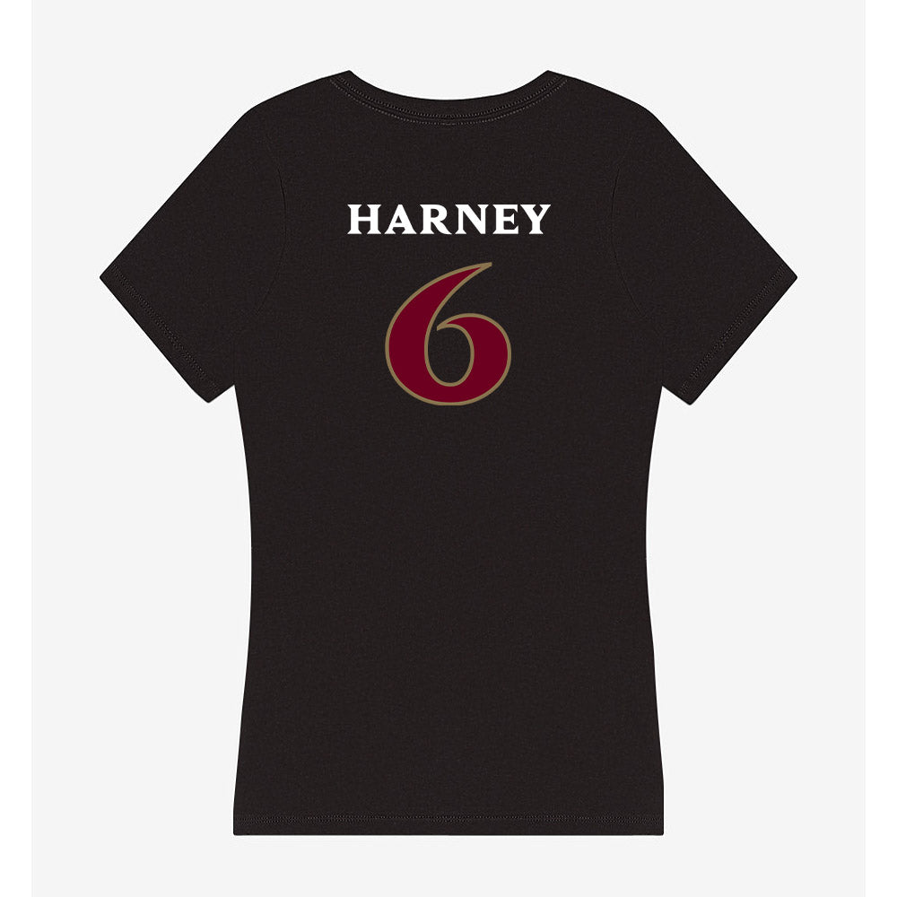 Elon - NCAA Football : Tyquan Harney - Women's V-Neck T-Shirt-1