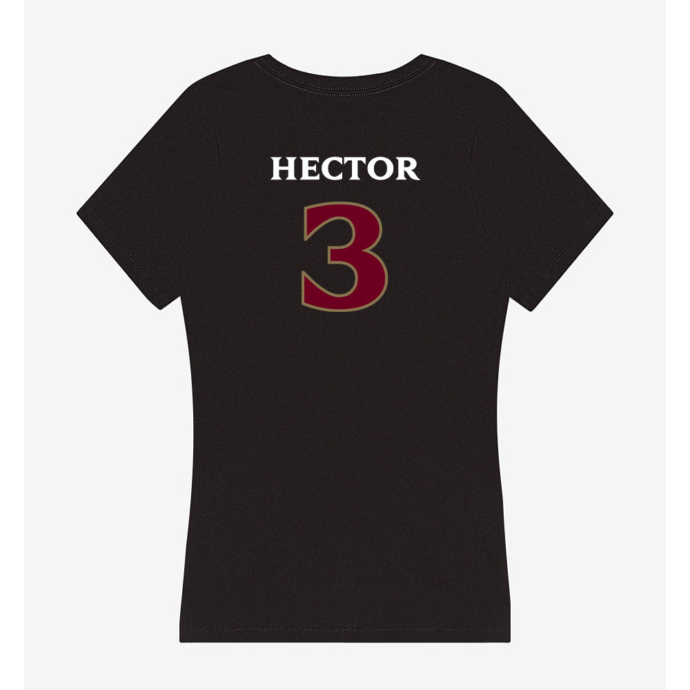 Elon - NCAA Football : Cj Hector - Women's V-Neck T-Shirt-1