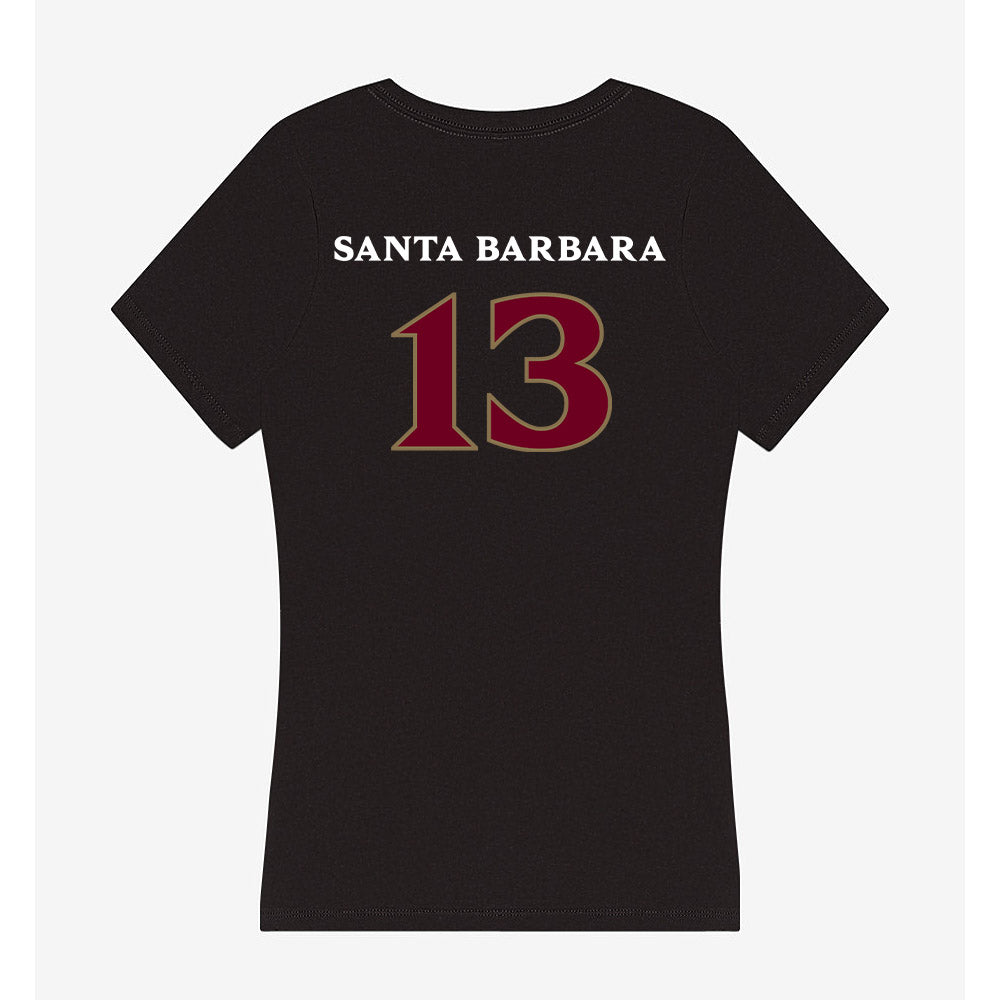 Elon - NCAA Women's Lacrosse : Mj Santa Barbara - Women's V-Neck T-Shirt-1