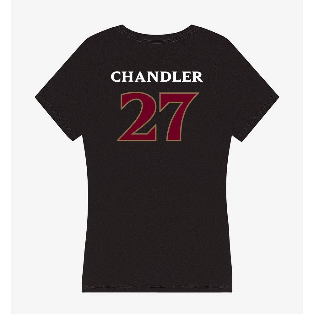Elon - NCAA Softball : Hannah Chandler - Women's V-Neck T-Shirt-1