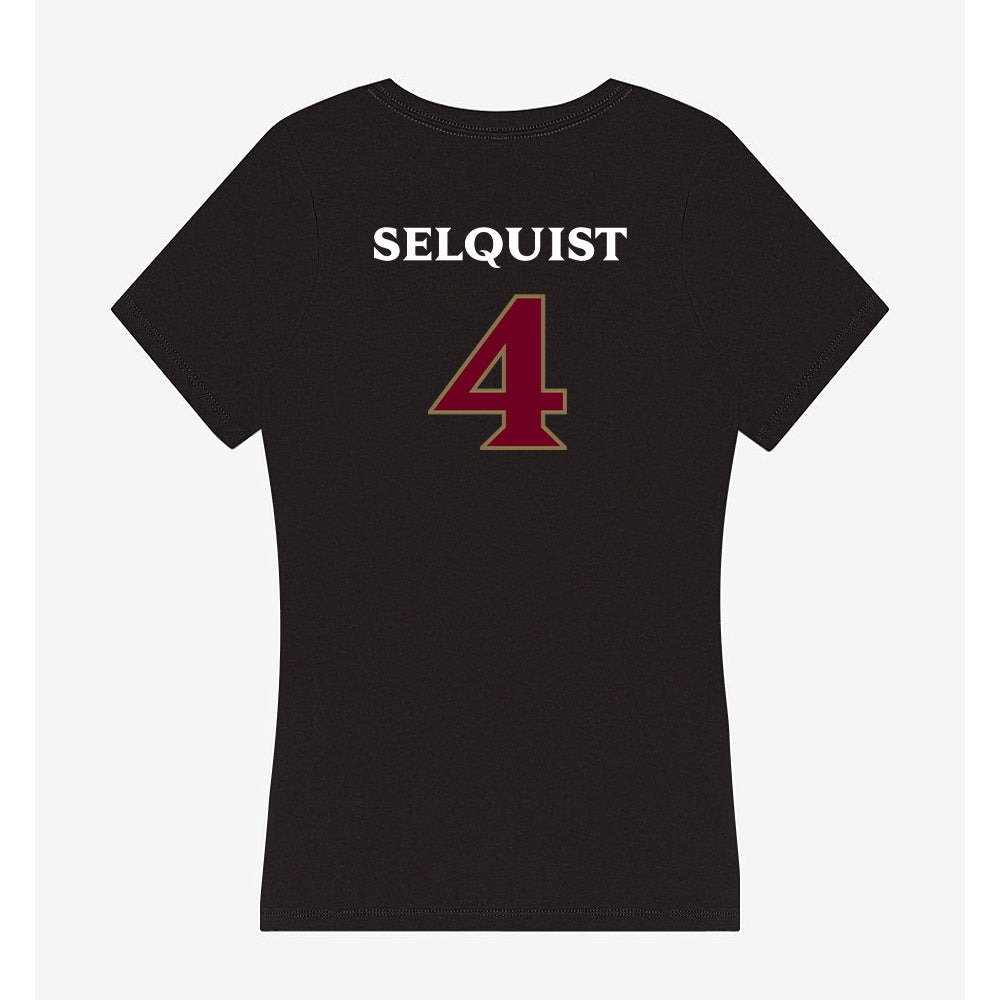 Elon - NCAA Women's Lacrosse : Kiley Selquist - Women's V-Neck T-Shirt-1