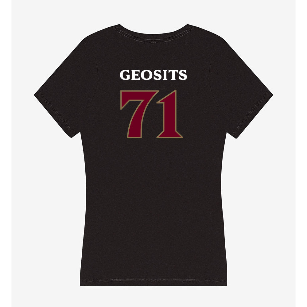 Elon - NCAA Football : Frank Geosits - Women's V-Neck T-Shirt-1